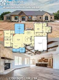 Plan 68638vr Hill Country Ranch Home