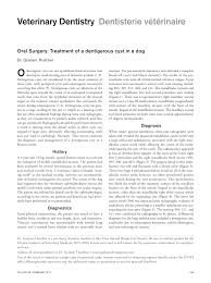 Pdf Oral Surgery Treatment Of A Dentigerous Cyst In A Dog