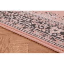 poly lancashire oriental rug blush pink