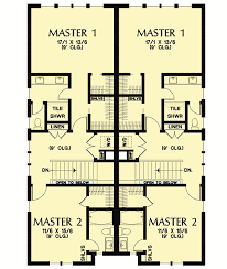 Modern Duplex Plan With Two Second