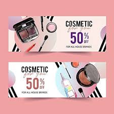 cosmetic banner templates psd design