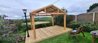 Wooden Hot Tub Shelter Gazebo Garden