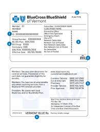 Blue Shield Insurance Card gambar png