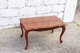 Vintage French Wooden Coffee Table For