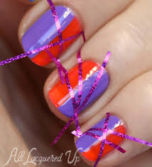 80s striping tape nails with revlon