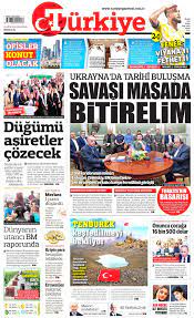 Türkiye Gazetesi Gazetesi - Türkiye Gazetesi Manşet Oku - Haberler 19  Ağustos 2022