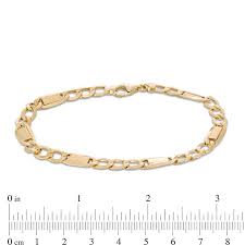 brick chain bracelet in 10k gold