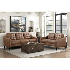 9489brw 2 2pc set sofa love