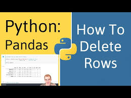 row from a data frame in pandas python
