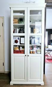 Tall Cabinet With Glass Doors Holds