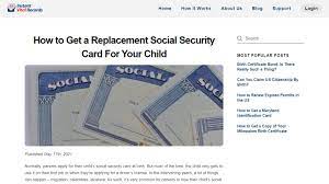 how do i get my childs social security card
