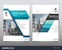 Blue Annual Report Brochure Flyer Design Template Vector Leaflet