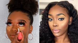 cute makeup transformation of black