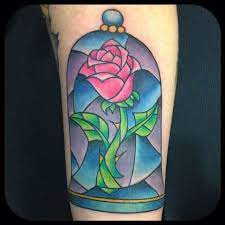 Beauty And The Beast Rose Tattoo