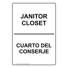 janitor closet