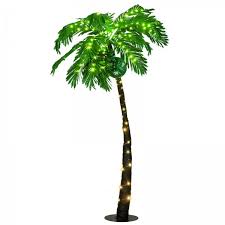 5 Ft Artificial Lighted Palm Tree With
