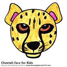 If you draw an animal using a how2drawanimals tutorial, email it to admin@ seinestudiosdotcom so we can feature it on the website! Learn How To Draw A Cheetah Face For Kids Animal Faces For Kids Step By Step Drawing Tutorials