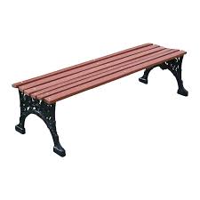 Backless Bench Recycled Plastic Slats