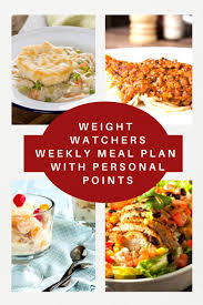 personal points weekly meal plan
