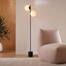 Sphere Stem 2 Light Floor Lamp 157