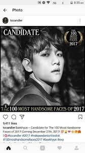 To celebrate the aesthetic face that is owned by every korean star known for its beautiful face. The 100 Most Handsome Faces Of 2017 Exo ì—'ì†Œ Amino