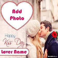 lip kissing day pictures on name photo