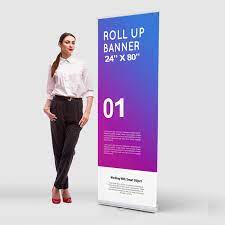 retractable banner stand 24 x 80 stand