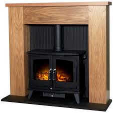 Adam New England Stove Fireplace In Oak