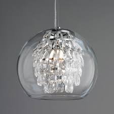 Glass Globe And Crystal Pendant Light Shades Of Light