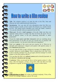 How to write a Movie review 