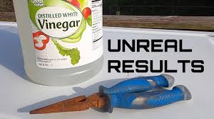 using vinegar to easily remove rust