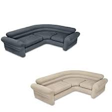 intex inflatable couch sectional gray