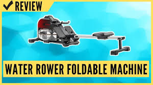 merax water rower foldable rowing