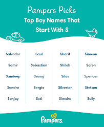 top baby boy names that start with s