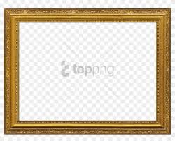 gold photo frame png hd clipart