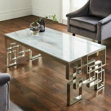 Dye Coffee Table White Marble Top