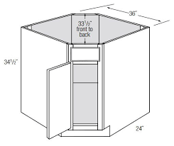 dsb36: diagonal sink base cabinet