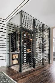 Modern Basement Wine Cellar With Double