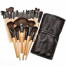 32 pcs makeup brushes with pouch case