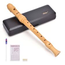 Eastar Ers 31bm Baroque Maple Wood Soprano Recorder Set C Key 3 Piece Instrument With Hard Case Joint Grease Fingering Chart And Cleaning Kit