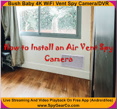 how to install an air vent spy camera