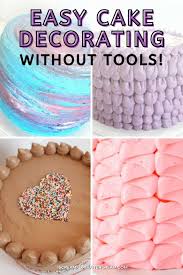 5 easy ways to decorate cakes without