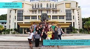 Prince of songkla university (psu) (thai: Fully Funded Scholarships In Thailand Oya Opportunities Oya Opportunities