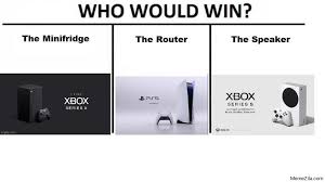 You knew we had to do this, wrote xbox marketing boss aaron greenberg. Who Would Win The Minifridge The Router The Speaker Meme Memezila Com