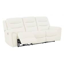 Warlin Power Reclining Sofa In White