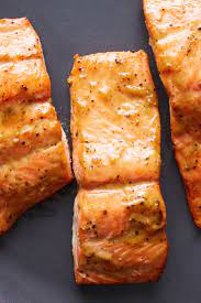 roasted salmon glazed with brown sugar