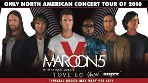 maroon 5 reveal 2016 tour dates for