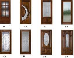 Half Moon Glass Front Door Brown