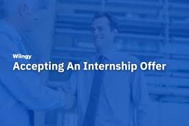 how to accept an internship offer wiingy