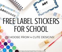 Below is a list of all our label sizes with a detailed drawing (jpg), a downloadable microsoft word®. Free Cute Label Stickers For School With Blank Templates Printables And Inspirations